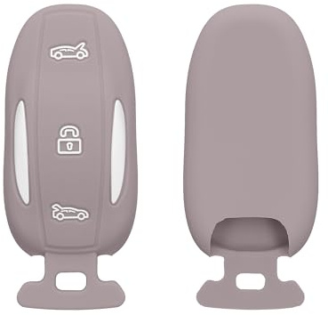 kwmobile Key Fob Cover for Tesla Model X Car Key Cover - Protective Car Key Case - Soft Anti-Slip Shell - Scratch Resistant - Purple Cloud