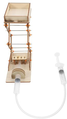 MUCKLILY DIY Lab Jack für Holz Verstellbare Hebebühne für Wissenschaftsprojekte Robustes und Kindersicheres Stem Experimentierkit für Schulische Hebeplattformen