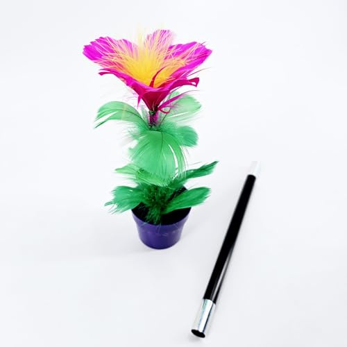 Baguette magique pour fleurir tours de magie fleur apparaissant dans un pot Production visuelle Scène magique Illusions Gimmicks Mentalisme Accessoires faciles