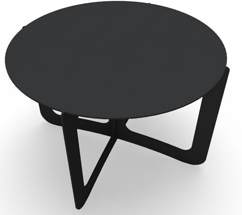 tuning-art Barcelona Wohnzimmertisch Metall | widerstandsfähige Pulverbeschichtung | Beistelltisch | Couchtisch | Innen und Außen einsetzbar | einzigartiges Design