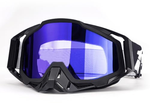 Gykutix Lunette Moto Cross Lunettes Moto Coupe Vent Lunettes Moto Tout Terrain Lunettes de Motocross Goggles pour VTT, Casques Ouverts
