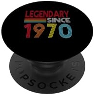 Legendär Seit 1970 Geburtstag Vintage Retro Geburtstag 1970 PopSockets Klebender PopGrip