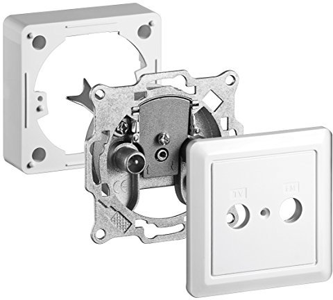 Toma de antena TV Universal de empotrar + Superficie