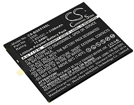 Bq CS-BQX510SL Akkus 3100mAh Aquaris X5 Plus, BQ, 3200