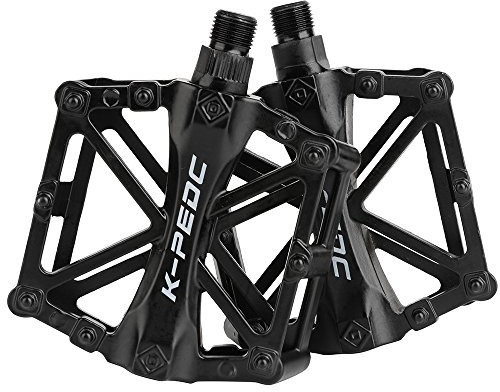 Steadyuf Aluminium CNC Bike Platform Pedals Lightweight Road Cycling Bicycle Pedals for MTB BMX