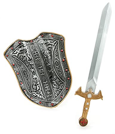 Vegaoo Mittelalter-Set mit Schild und Schwert