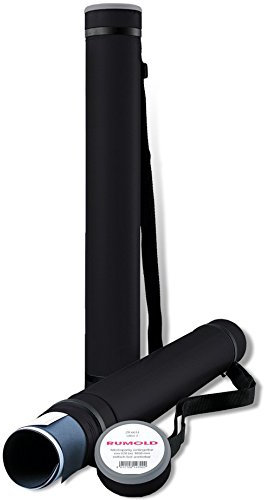 Rumold Zeichenrollen-Köcher, 600 mm - 1000 mm, Ø 80 mm, Polyethylen (5 Köcher, schwarz)