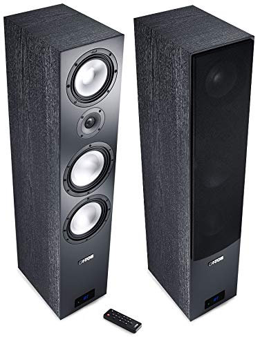 CANTON Smart GLE 9 Schwarz Wireless Aktiv-Lautsprecher mit Bluetooth und USB, Paar (Set)