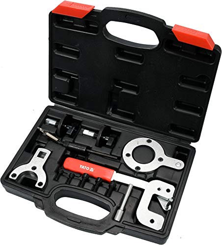 Yato Profi Nockenwellen Arretierwerkzeug 12 TLG. für Ford FIAT Suzuki Opel 1.3 Liter CDTI HDINockenwellen Arretiertiersatz Arretierung Werkzeug, schwarz