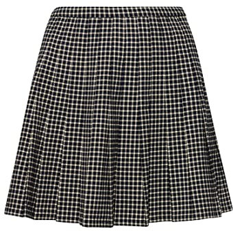 Superdry Womens Vintage Pleated Mini Skirt Rock, Micro Check, M