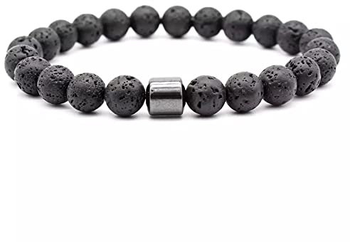 Lava Armband Männer & Frauen Perlen Naturstein Herren Armband Lavastein