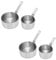 4 PCS Mini Stainless Steel Saucepan, Mini Saucepan Sauce Pot with Handle Condiment Juice Sauce Container Butter Melting Pot for Banquet Outdoor Picnic
