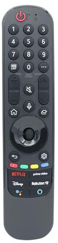 azwok MR21GC AN-MR21GC-Mando a distancia IR de repuesto para LG Smart Rakuten TV 43NANO756PR 43UP76906LE 43UP77006LB 43UP78006LB 43UP80006LR 43UP81006LA 43UP81006LR.AEK 5006LR NANO75 6PA 50NANO756PR