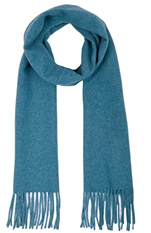 MA.AL.BI 1947 Schal einfarbig Unisex 100% Schurwolle 30 x 180 cm, Made in Italy, Ottanium, One size
