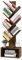 Yoobure Tree Bookshelf - 6 Shelf Retro Floor Standing Bookcase, Tall Wood Book Storage Rack for CDs/Movies/Books, Utility Book Organizer Shelves for Bedroom, Living Room, Home Office, Rustic Brown