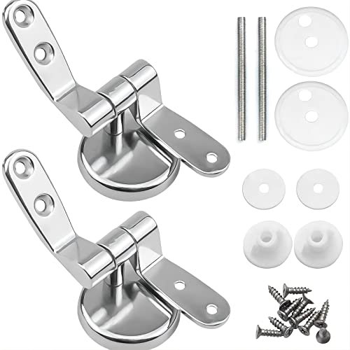 Skyzone Toilet Seat Hinges - Zinc Alloy Accessories with Quick Release, Suitable for WC Toilets