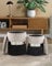 Qiyano Evelyn 2er Set Hocker mit Stauraum Hellgrau, Sitzhocker mit Integrierten Aufbewahrungsboxen, Vielseitig für Wohnzimmer, Schlafzimmer, Garderobe