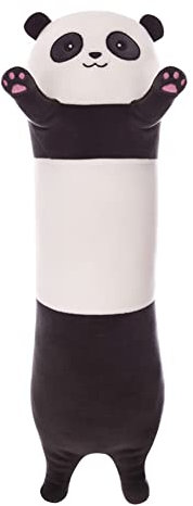 110cm Lange Panda Plüsch Kissen, Stofftier Panda Koala Schlafkissen Kawaii Wurfkissen weiche Sofakissen Umarmungskissen Tier Cartoon Plüschtier Seitenschläferkissen Spielzeug für Kinder Freundinnen