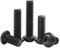 FandWay Viti a Testa Bombata con Esagono Incassato ISO 7380,Viti a Brugola Testa Tonda, M6x8/12/16/20/30mm Viti a Macchina Completa Filettatura in Acciaio Carbonio Grado 10.9 Ossido Nero.
