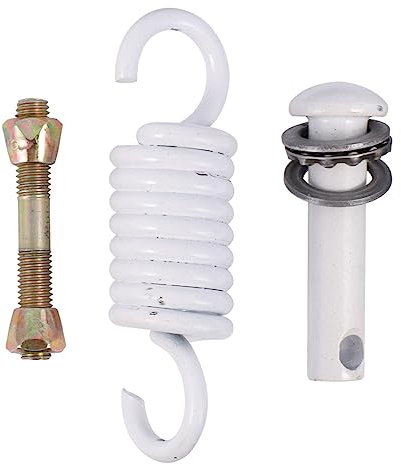 DOITOOL 1 Set Spring Swing Hook Swing Hooks Chairs Spring Hammock Hanger Egg Chair Replacement Parts Swing Indoor Swing Chair Hammock Chair Supply Steel Alloy Lifts Outdoor White