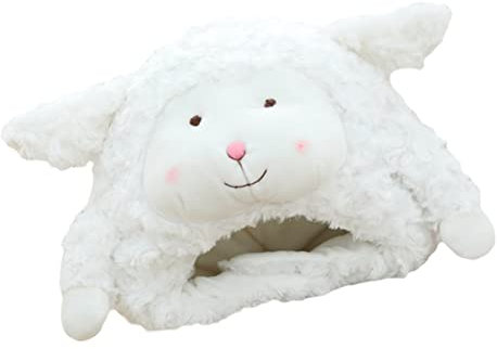 FRCOLOR Trendige Schafmütze Von Sheep Headdress Für Foto-requisiten Jungen Und Mädchen Spielzeug Weicher Plüsch Modisch Und Bequem