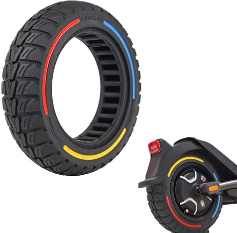 Fututech 9,5 x 2,5 – 6,1 Zoll Offroad-Reifen, robust, für Niu 9,5 Zoll, AT, explosionsgeschützte Reifen für Elektroroller, Zubehör für Tretroller, Ersatzteile (mehrfarbig)