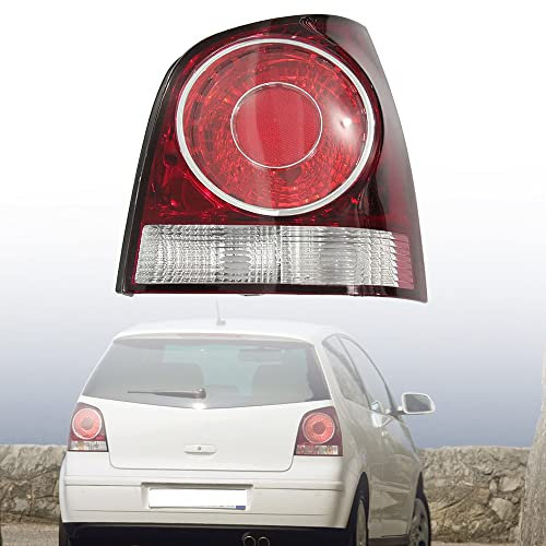 BYBEST Rücklicht Heckleuchte Rückleuchte für Polo GTI 9N 9N3 2005-2010, Auto Heckklappe Rückleuchten Linke Rechte Rücklichter, with Bulb Holder- Right