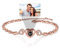 WOMB Armband aus 925er-Sterlingsilber, personalisiertes Foto, Foto-Armband, personalisiertes Bild, Armband mit Bild im Inneren, Damen-Herz-Projektionsarmband, one size, Metall, Kupfer-Sonnenstein