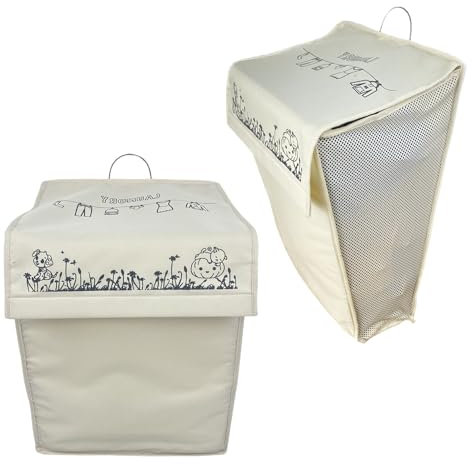 Tefola 2pcs Hanging Laundry Hamper,Collapsible Laundry Baskets,Waterproof Wall Mounted Laundry Hamper for Bathroom, Bedroom,Laundry Room; Suitable for Storage Toys, Pillows, Blankets