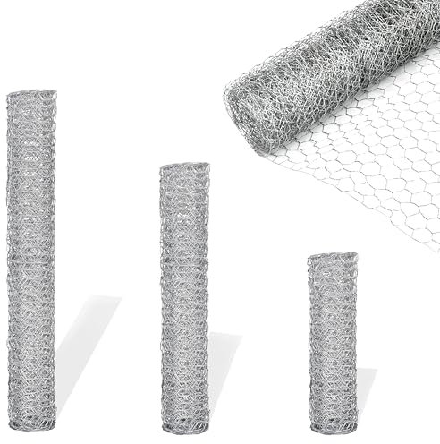 Chicken Wire Galvanised W 90cm x L 50m by Garden Universe Fence Aviary Rabbit Chicken W03-9