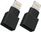 Paquete de 2 adaptadores de extensión Lightning para iPhone 13, 12, 11 X, XS, XR, 8, 7, 6, 5, iPad, carga de audio, vídeo, transferencia de datos, paquete de 2 unidades