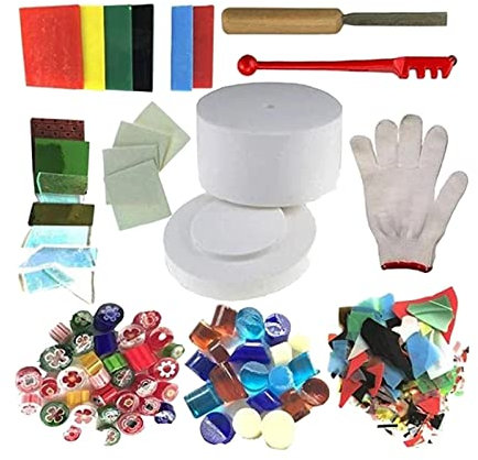 10 Pieces Professional Microwave Kiln Kit Fusing Glass Jewelry Set Making