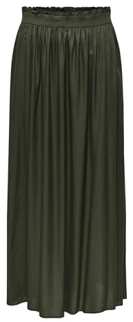 ONLY Damen Onlvenedig Life Long Skirt WVN Noos Langer Plisseerock Mit Elastischem Bund Für Weibliche Jugendliche, Kambaba, L