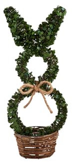 Mud Pie Buchsbaum-Hasensitzer, Grün