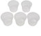 Grand espace pour les racines d'orchidée à pousser dans des pots en plastique transparent, lot de 5, taille 12,7 cm
