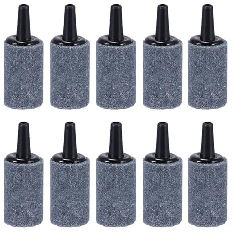 Aquarium Air Stones, 20 PCS 2.5cm Cylinder Bubble Diffuser for Nano Fish Tanks, Compatible with Air Pumps, Oxygen Release Stones for Better Water Circulation and Healthy Fish Environment