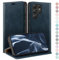 HUOUH für Samsung Galaxy S25 Ultra Hülle mit RFID Schutzhülle aus Lederhülle Handyhülle,Kartenfach Leder ständer Handy hülle,360 Grad Schutz Cover für S25 Ultra Klapphülle Wallet Case Dunkelblau