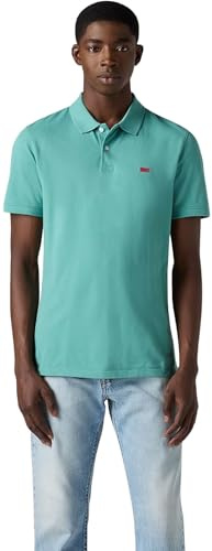 Levi's Hombre Polo de Manga Corta Housemark con Tejido elástico, Slim Fit, Azul (Bristol Blue), M