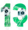 Soccer 13 Birthday Candles, Football Number 13 Candle for Cake, Boys Girls 13th Birthday Decorations, Green Football Themed Candle Cake Topper Decorations for Boys Men Celebrations Supplies