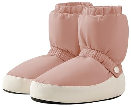 KAISUN Ballett Warm Up Boots, Damen Warm Up Bootie Tanzschuhe, Winter-Aufwärm-Trainingsschuhe, Erwachsene Stiefel, Jazz-Tänzerin(Dark Pink,M(39-40))