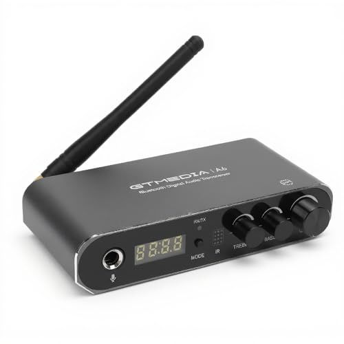 Sxhlseller Bluetooth 5.1 -Empfänger für Stereoanlagen, Niedrige Latenz und HD -Audioadapter, HiFi Wireless Music Bluetooth -Senderempfänger mit Aux 3,5 -mm -Koaxial -RC A, App -Steuerung