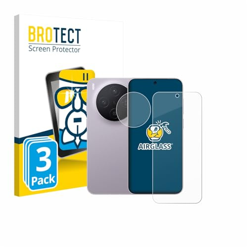 BROTECT Schutzglas für Vivo X300 Pro | (Display+Kamera) 3 Stück Transparenter Displayschutz Made in Germany Schutzfolie Panzer Folie Glas 9H Einfache Montage Clear