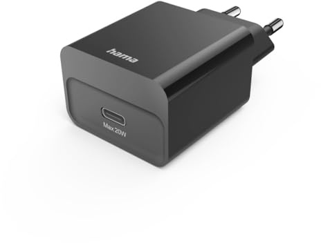Schnellladegerät, USB-C, PD, 20 W, Schwarz