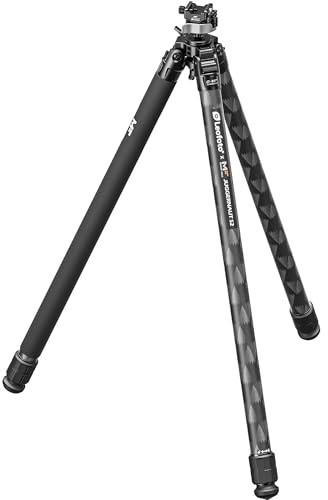 Leofoto Juggernaut S2 Heavy Duty Carbon Fiber Tripod Set, 44.7mm Ultra-Thick Legs, Juggernaut Head Compatible with Arca-Picatinny Dual Rail, Hands-Free Operation for Hunting, Shooting, and Outdoors