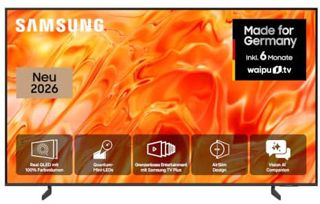 Samsung Neo QLED QN70H 4K 55 Zoll (138 cm), Quantum-Mini-LED für ultrafeine Kontraste, UHD Fernseher, 4K AI Upscaling, Adaptive Sound+, Gaming Hub, Motion Xcelerator 144Hz, AI Companion, Smart TV