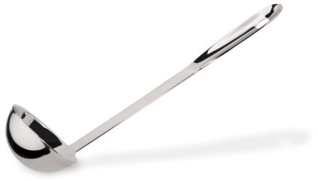 All-Clad T109 Stainless Steel Large Soup Ladle Kitchen Tool, 14.5-Inch, Silver by All-Clad