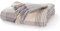 EHC Premium Reversible 100% Cotton Large 250 x 380cm Super King Size Tartan Throws for Sofa, Bedspread, Grey