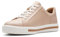 Clarks Women's Un Maui Lace Low-Top Sneakers, Blush Leather, 7 UK