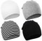 DRESHOW 4 Stücke Unisex Mütze Hut Junge Mütze Frühling Mützchen Kleinkind Wendemütze Jersey Slouch Beanie Bekleidung Unisex Infant Hut Kindergarten Mütze
