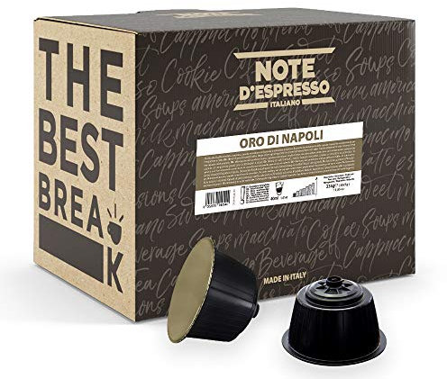 Note d'Espresso - Oro di Napoli - Capsules de Café - Exclusivement Compatible avec les Machines NESCAFE* DOLCE GUSTO* - 48 caps